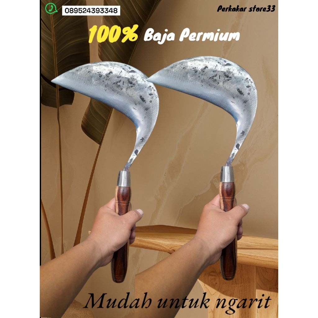 Sabit arit baja murni model [ Bandungan ]  untuk pangkas rumput