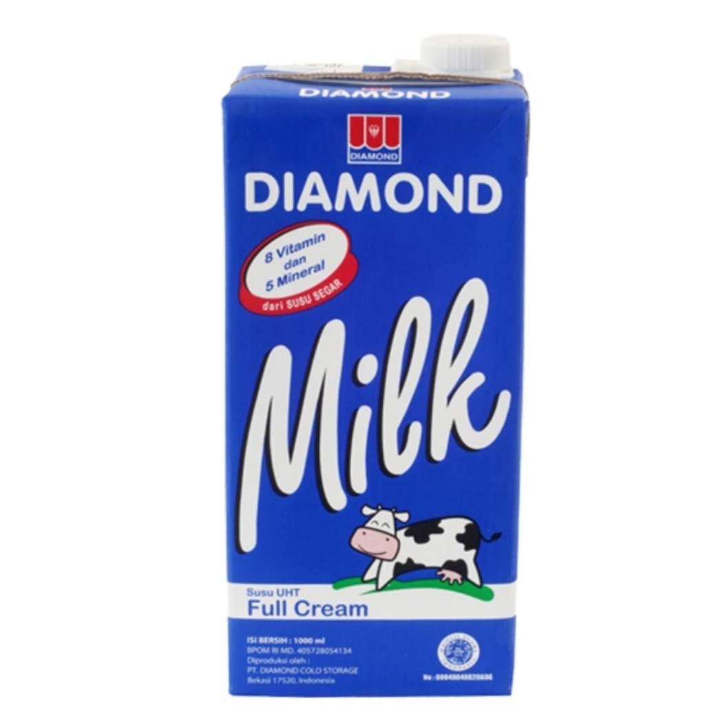 BILQIS15** diamond susu UHT full cream 1liter harga grosir