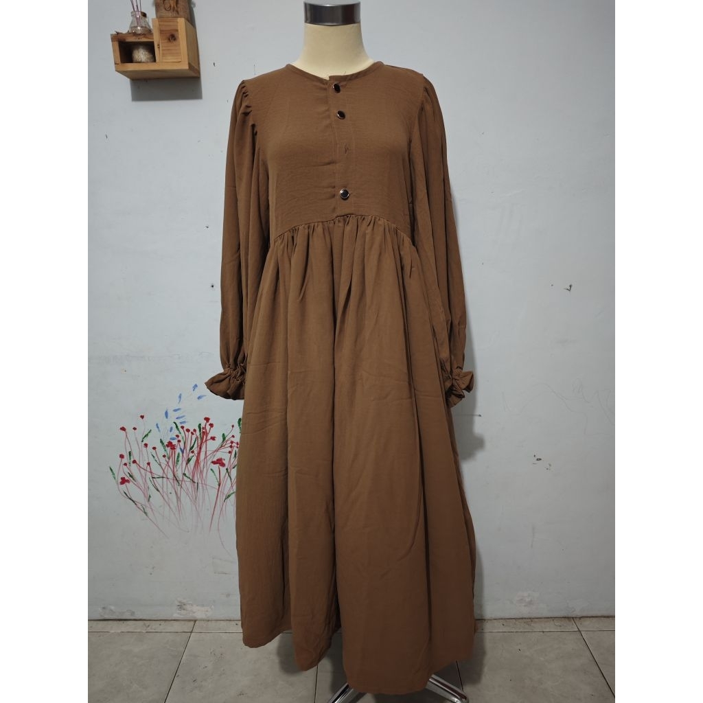 Baju Gamis Lengan Balon