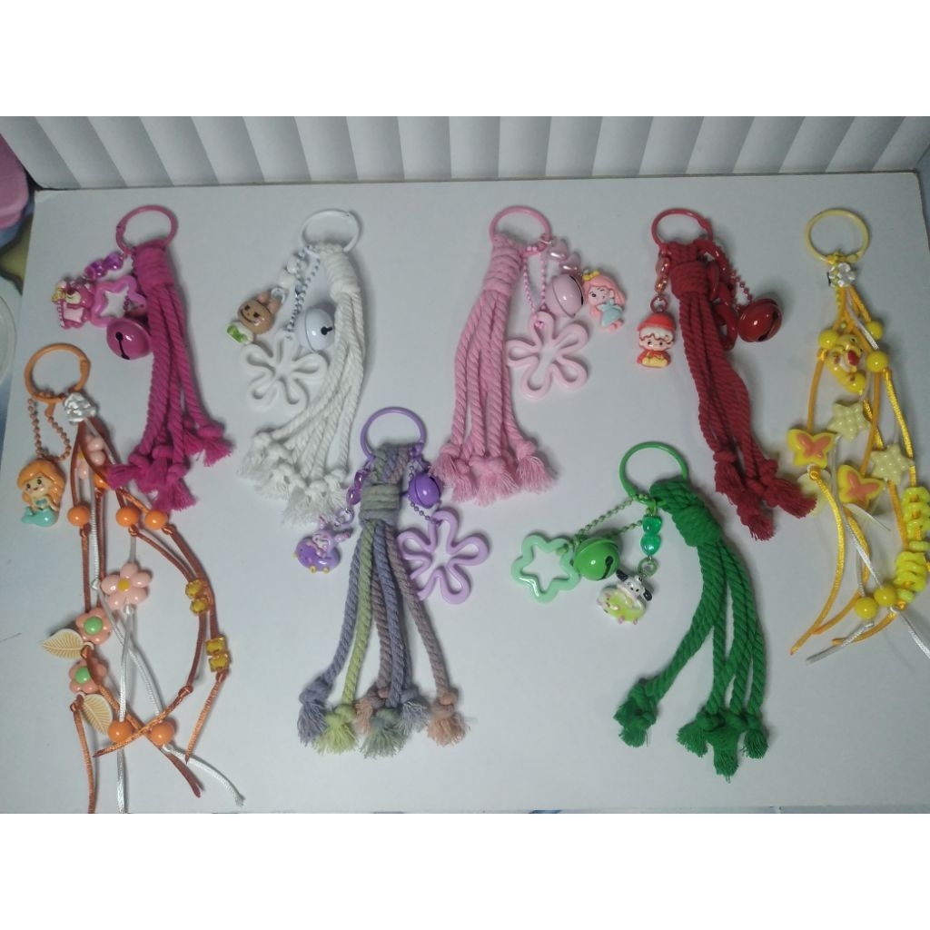 Bagcharm tali macrame