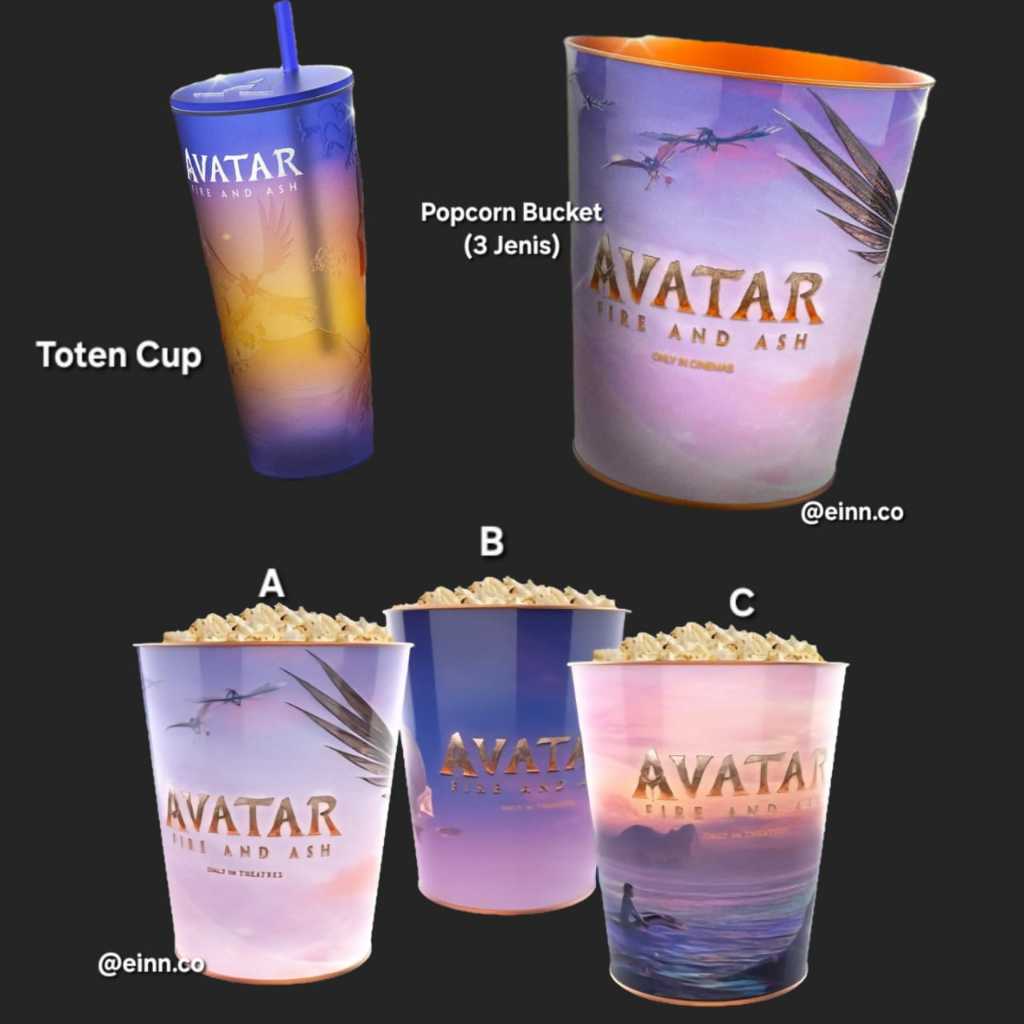 AVATAR Fire and Ash Totem Cup Tumbler Popcorn Bucket CGV Merchandise 100% Original