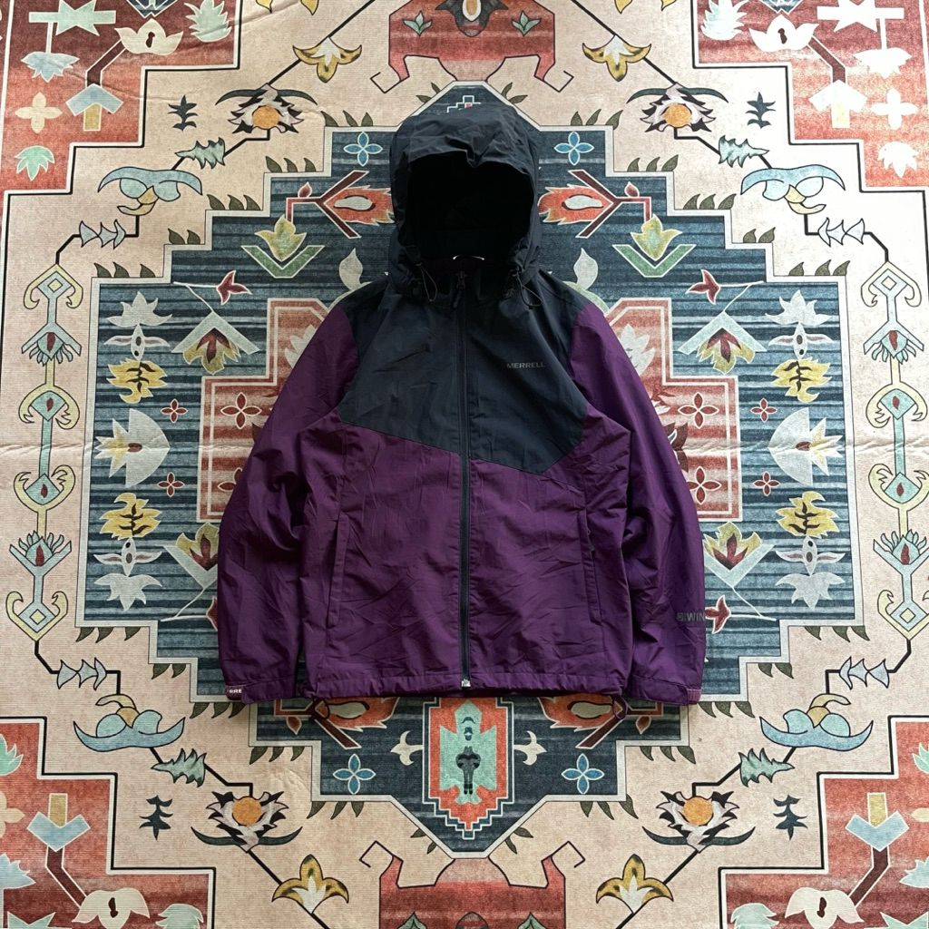 Jaket Outdoor Merrell Windproof Hooded Jacket Gorpet| Hooded windbreaker | Size M | Gorpet | Colorbl