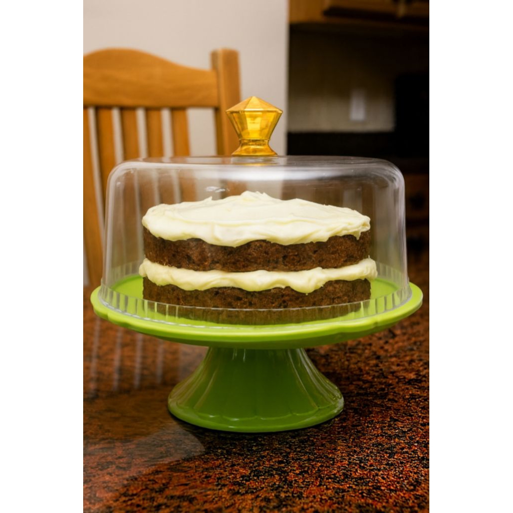 Tempat Kue Bolu Bulat/Tempat Kue Bolu estetik/Tempat bolu akrilik/ Tudung Saji Kue / Tudung saji akr