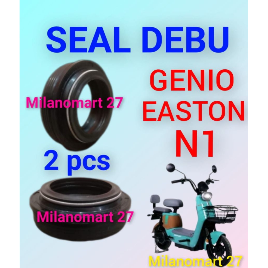 seal debu skok depan sepeda listrik genio easton N1 sil abu shock depan sepeda listrik genio easton 
