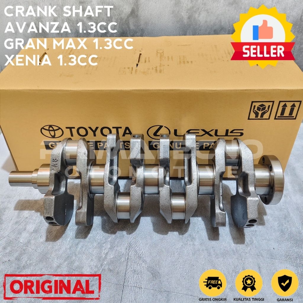 CRANKSHAFT AS KRUK KRUK AS AVANZA XENIA GRAND MAX GRAN MAX 1.3CC 1300CC MESIN K3 ORIGINAL TOYOTA JAP