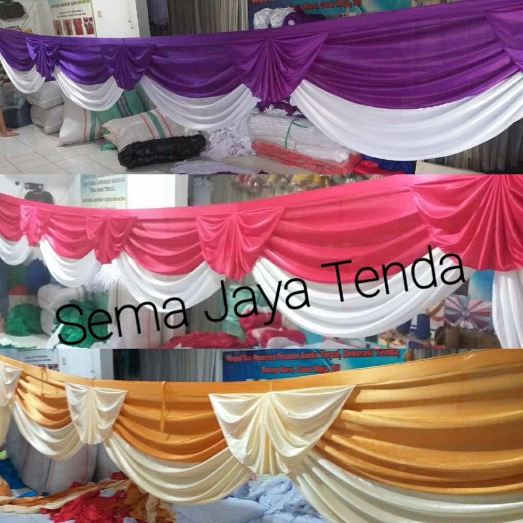 Rumbai Tenda / Poni Tenda Model Kipas