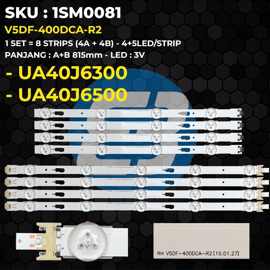 Backlight TV Samsung 40 Inch UA40J6300 UA40J6500 V5DF-400DCA-R2
