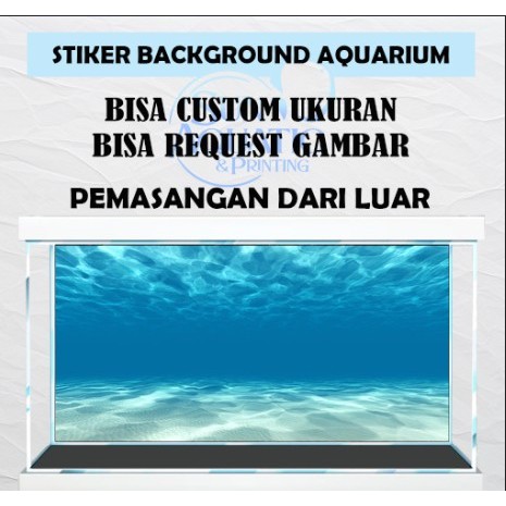 sticker background aquarium wallpaper air biru