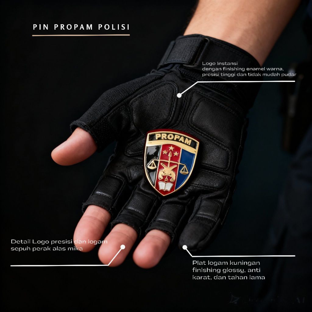 PIN PROPAM POLISI FORMAL ELEGAN