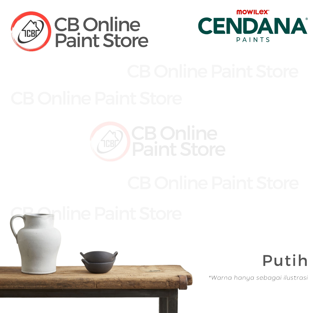 CAT TEMBOK MOWILEX CENDANA - PUTIH - GALON