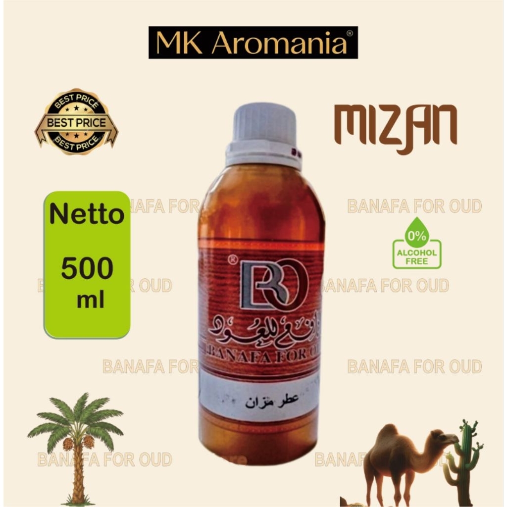 PARFUM MIZAN / MIZYAN 500 ml By Banafa For Oud Original