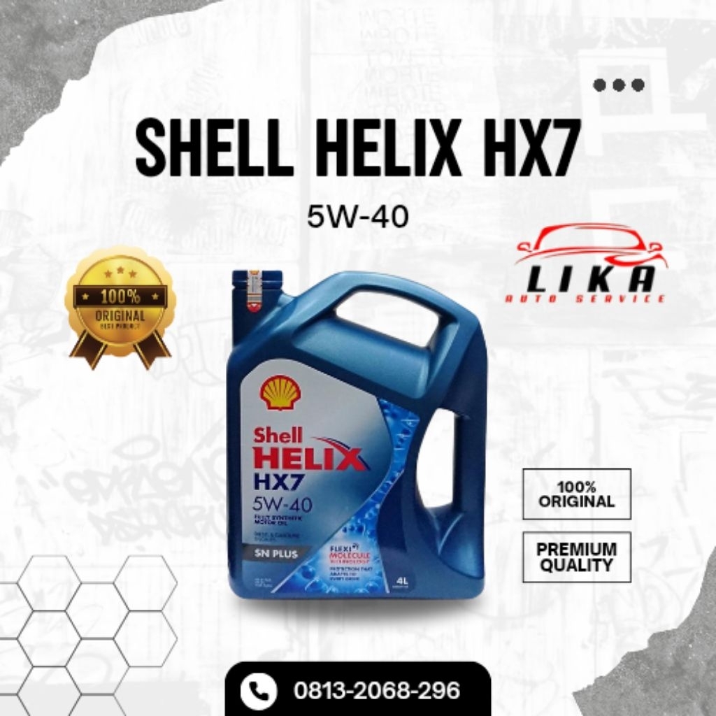 Oli Mesin Mobil Shell Helix HX7 5W-40 Original