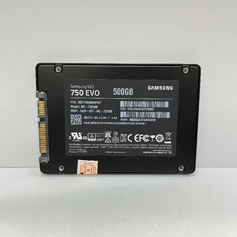 SSD SATA 500GB 750 EVO SAMSUNG SECOND