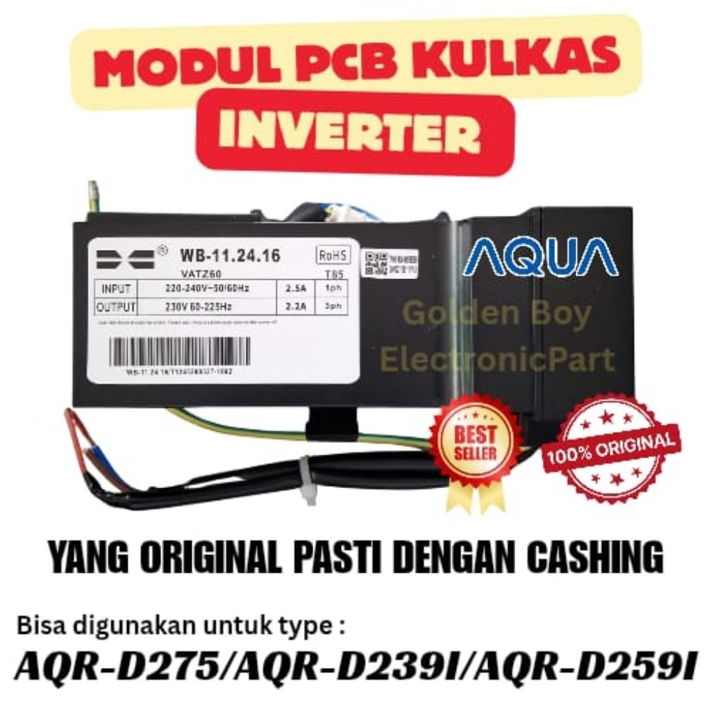 pcb modul kulkas AQUA AQR-D275R AQR-D239I AQR-D259I ORIGINAL