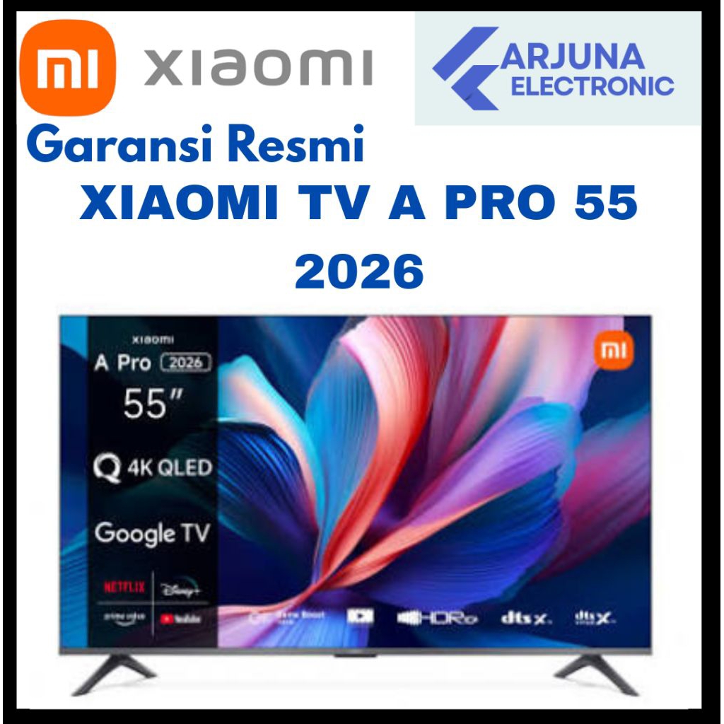 XIAOMI 55 A PRO 2026 QLED 4K GOOGLE TV 55 INCH