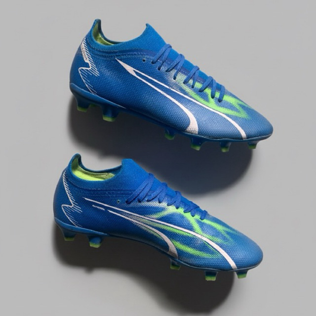 Sepatu Bola Puma Ultra Match FG Second - Blue White Green