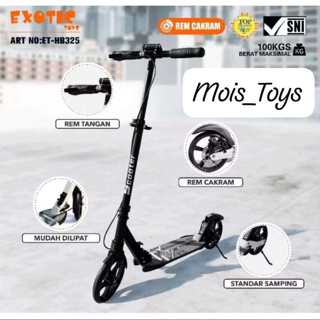 Toytoy Tyoluff Scooter Skuter Otoped Anak hingga Dewasa EXOTIC HB 512, 572, 312, 313, 325, 305 Roda