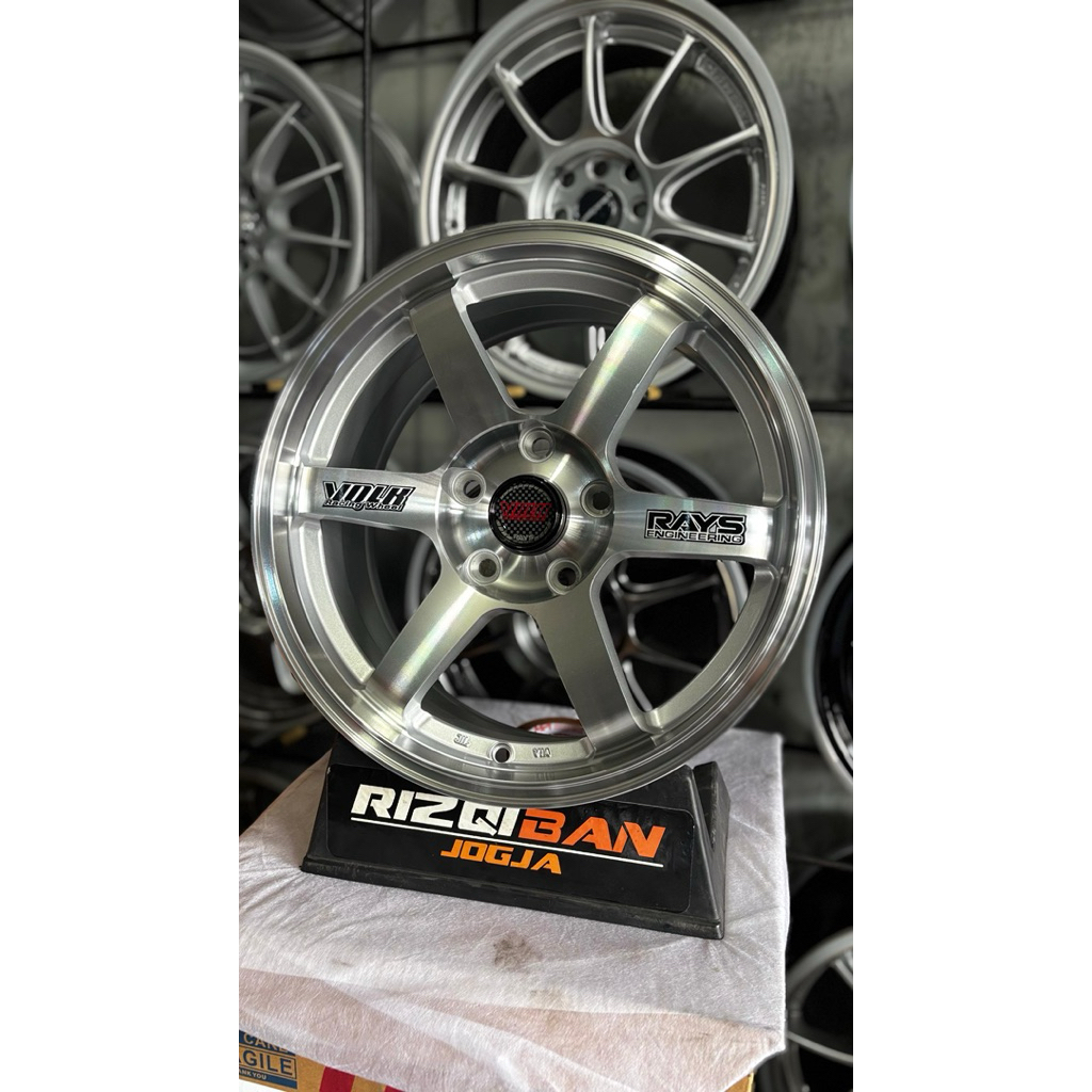 velg te37 r16 full polish pcd 5x114 kondisi baru