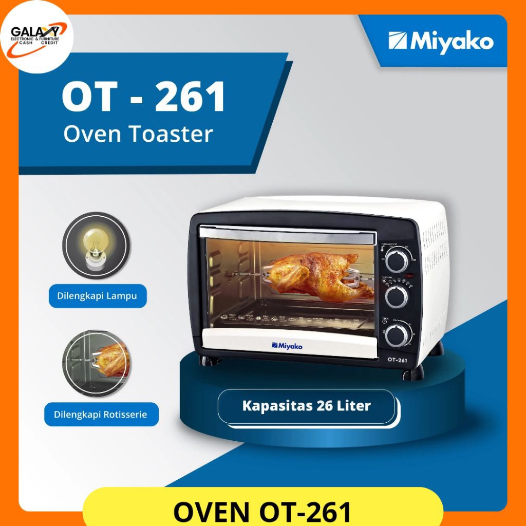 MIYAKO Oven Toaster Miyako OT-261 Oven Listrik Miyako 26 Liter