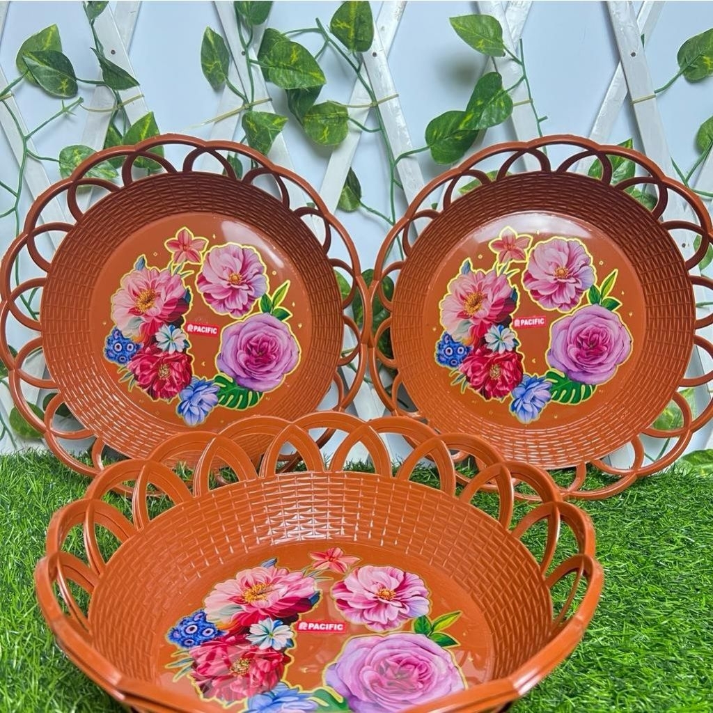 Tempat Buah Plastik Pacific / Piring Buah Plastik / Wadah Buah Plastik / Bakul Buah Pacific