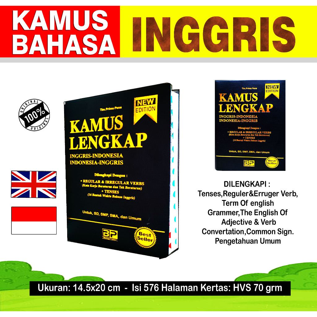 kamus Lengkap Bahasa Inggris><Indonesia/Hvs/Cover Hitam/BP