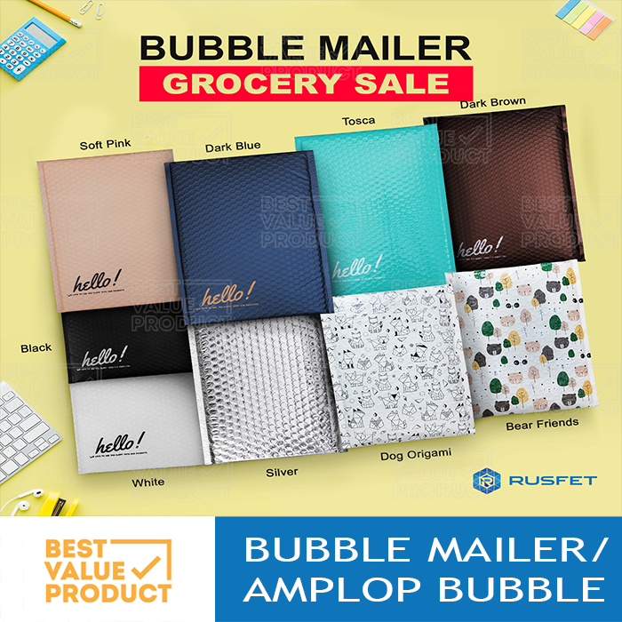 Bubble Mailer 23x26 cm / Amplop Bubble / Bubble Polymailer 23 x 26 cm