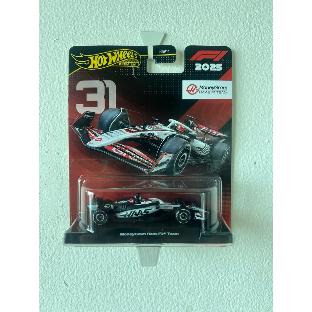 Hotwheels F1 2025 Premium - MoneyGram HAAS Team