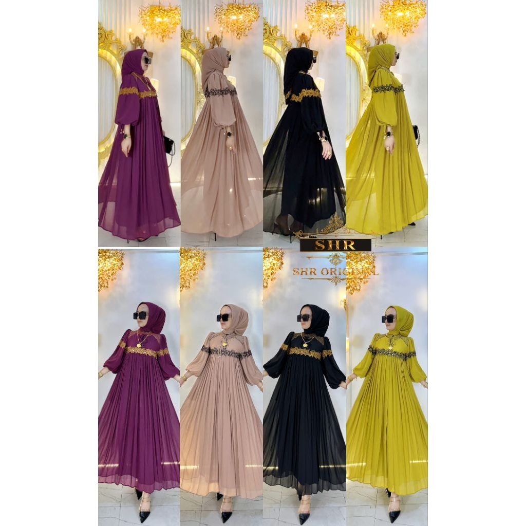 READY DRESS SET HIJAB BORDIR ORI SHR