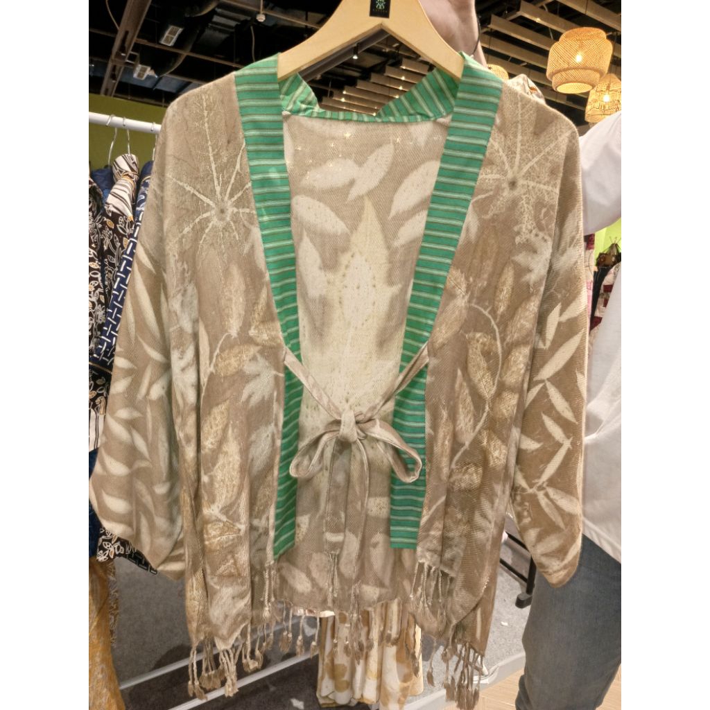 MARAKA | Outer, baju wanita, Outer perempuan, ecoprint