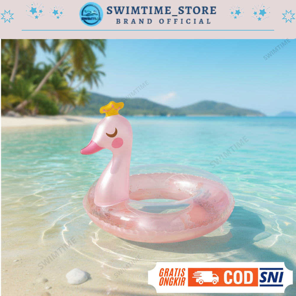 [COD] Pelampung Renang Anak / Bayi Karakter Angsa Mahkota & Dinosaurus / Pelampung Bayi / Swim Ring