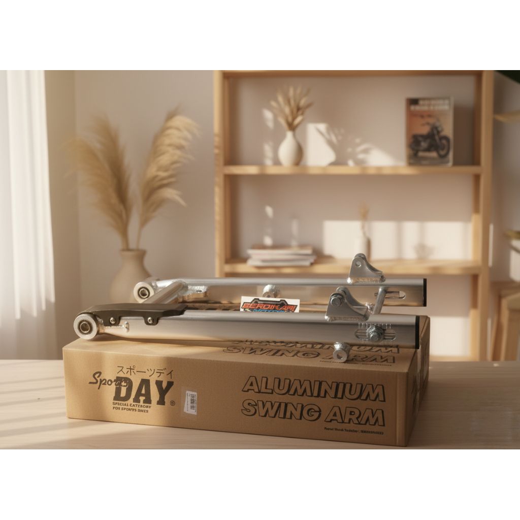 ARM YAMAHA FIZ R SWING ARM DAY RACING SILVER SET AS RODA BELAKANG