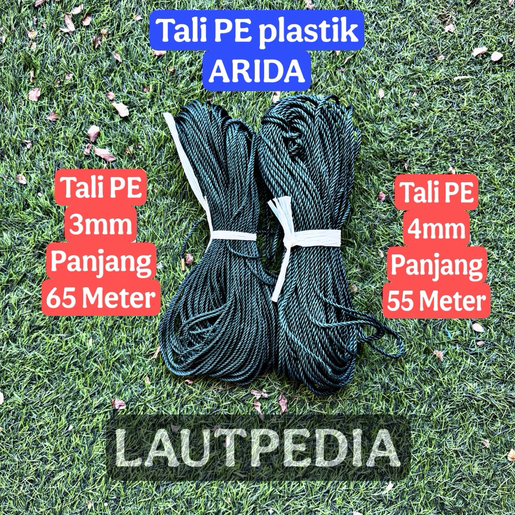 Tali PE Plastik Arida 4mm panjang 55 Meter