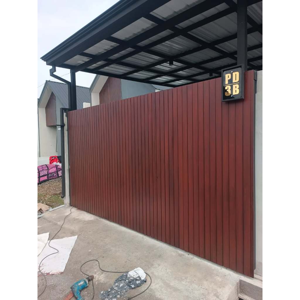 Pintu Pagar Dorong Minimalis