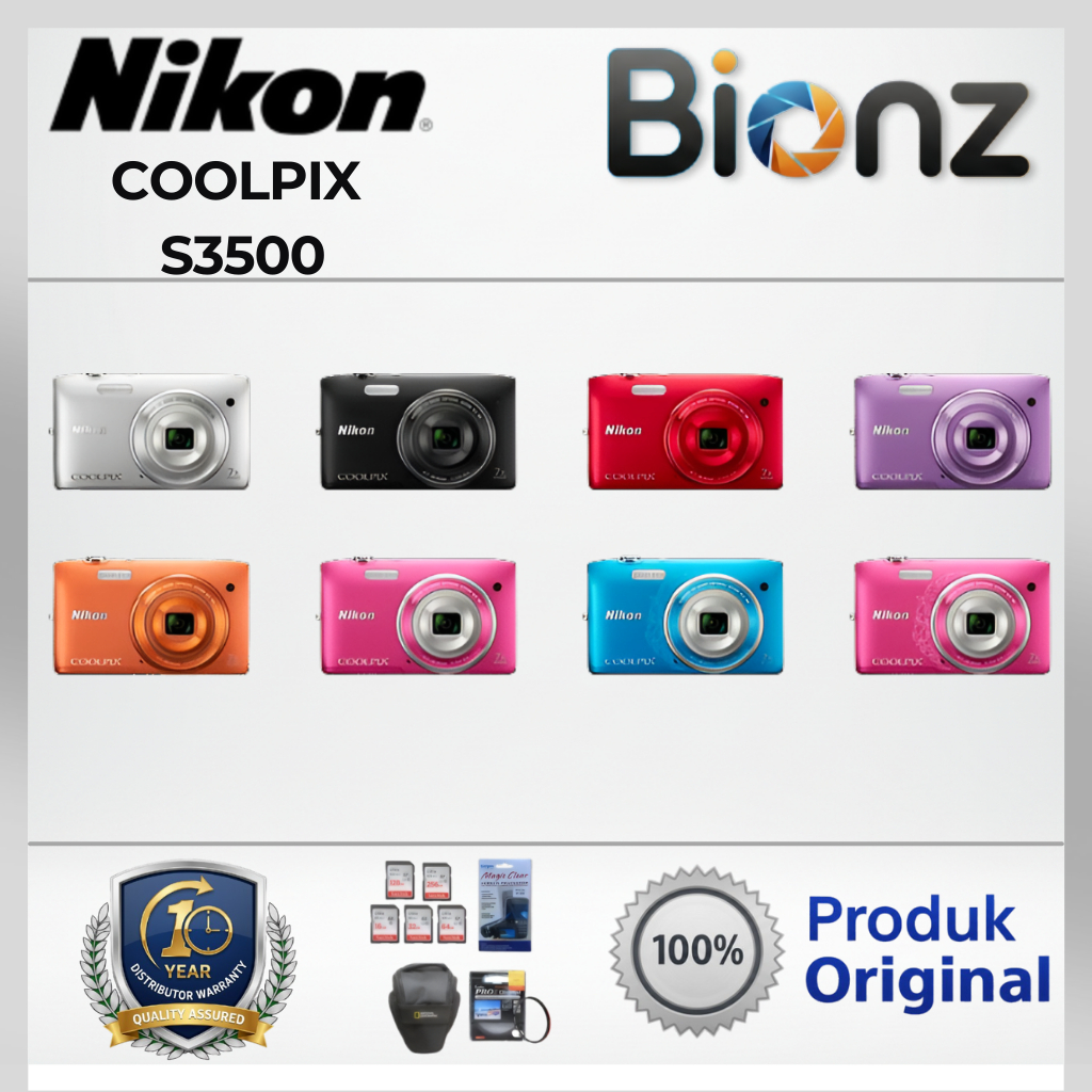 KAMERA NIKON COOLPIX S3500 / NIKON COOLPIX S3500 / CAMERA NIKON S3500