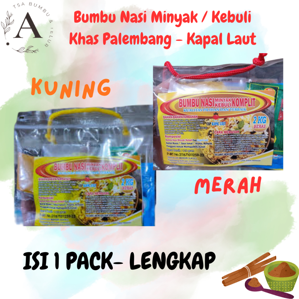 BUMBU NASI MINYAK - KEBULI KHAS PALEMBANG CAP KAPAL LAUT