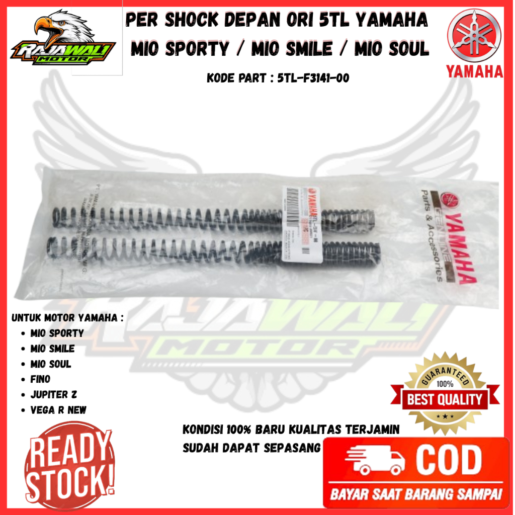 per sok depan mio sporty ori - pir sok mio karbu - Per As Shock Breaker Depan Mio - 5TL-F3141-00