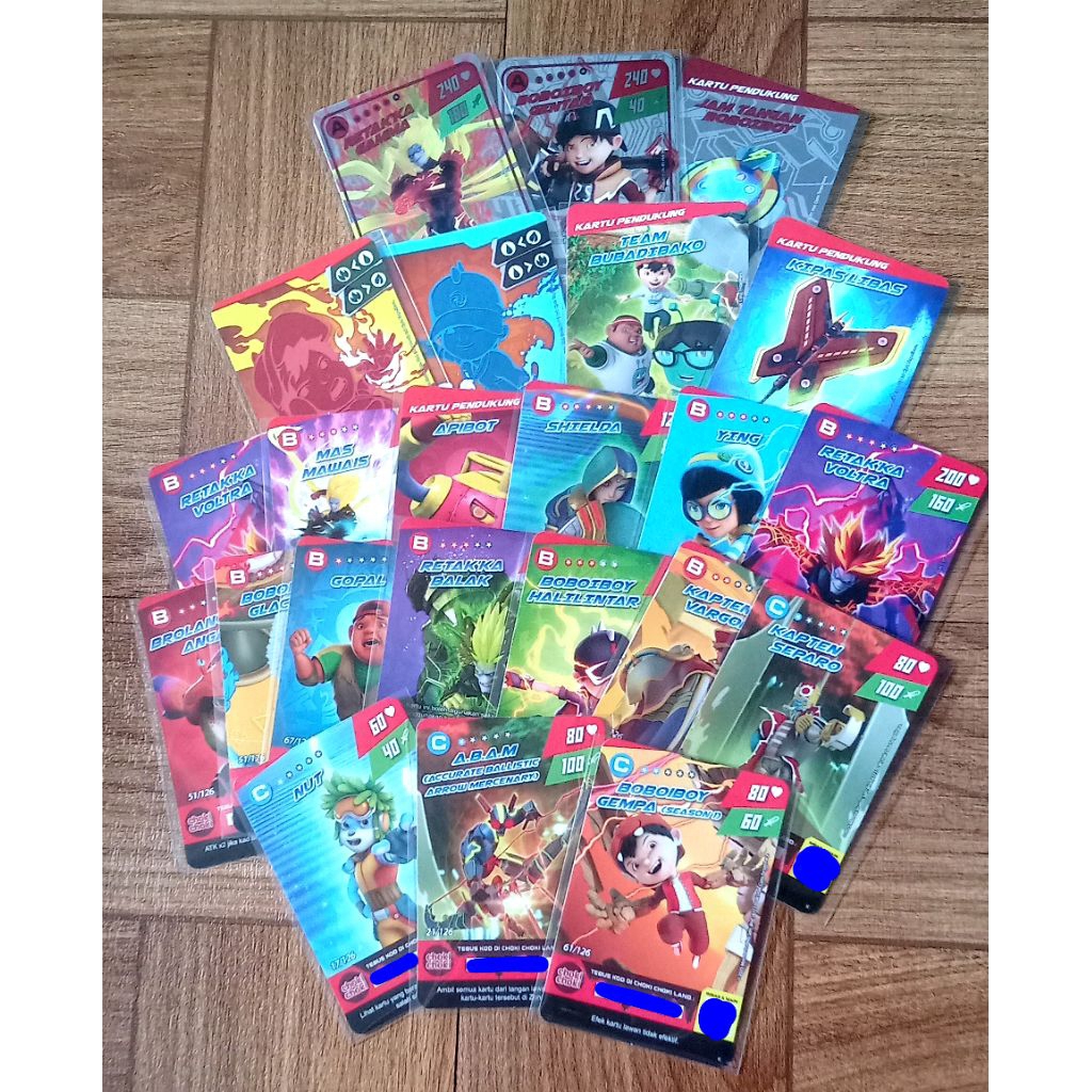 Kartu Choki Choki Boboiboy galaxy card
