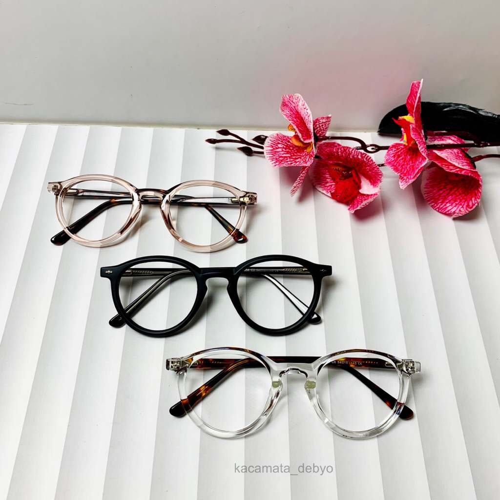 FRAME 8358/Frame Bulat/Kacamata Bulat/Kacamata Minus/Lensa Minus