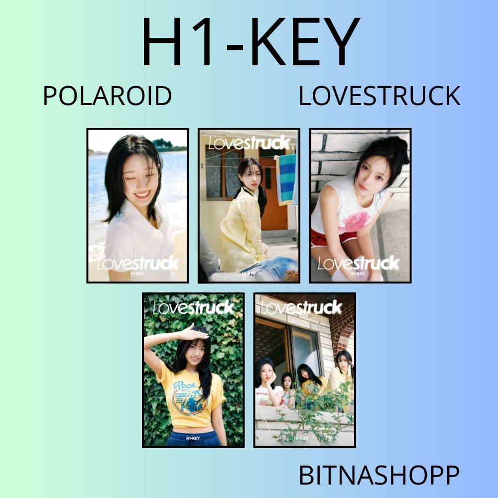 PHOTOCARD H1-KEY LOVESTRUCK 5 PCS KPOP UNOFFICIAL CARDS HWISEO RIINA SOEI YEL