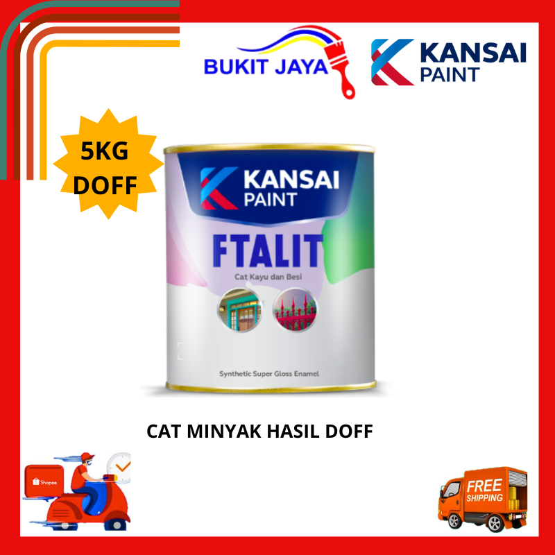 FTALIT DOFF CAT MINYAK KAYU BESI 5KG
