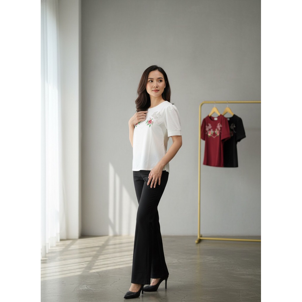 CAMERON ATASAN BLOUSE SIFON ATASAN WANITA