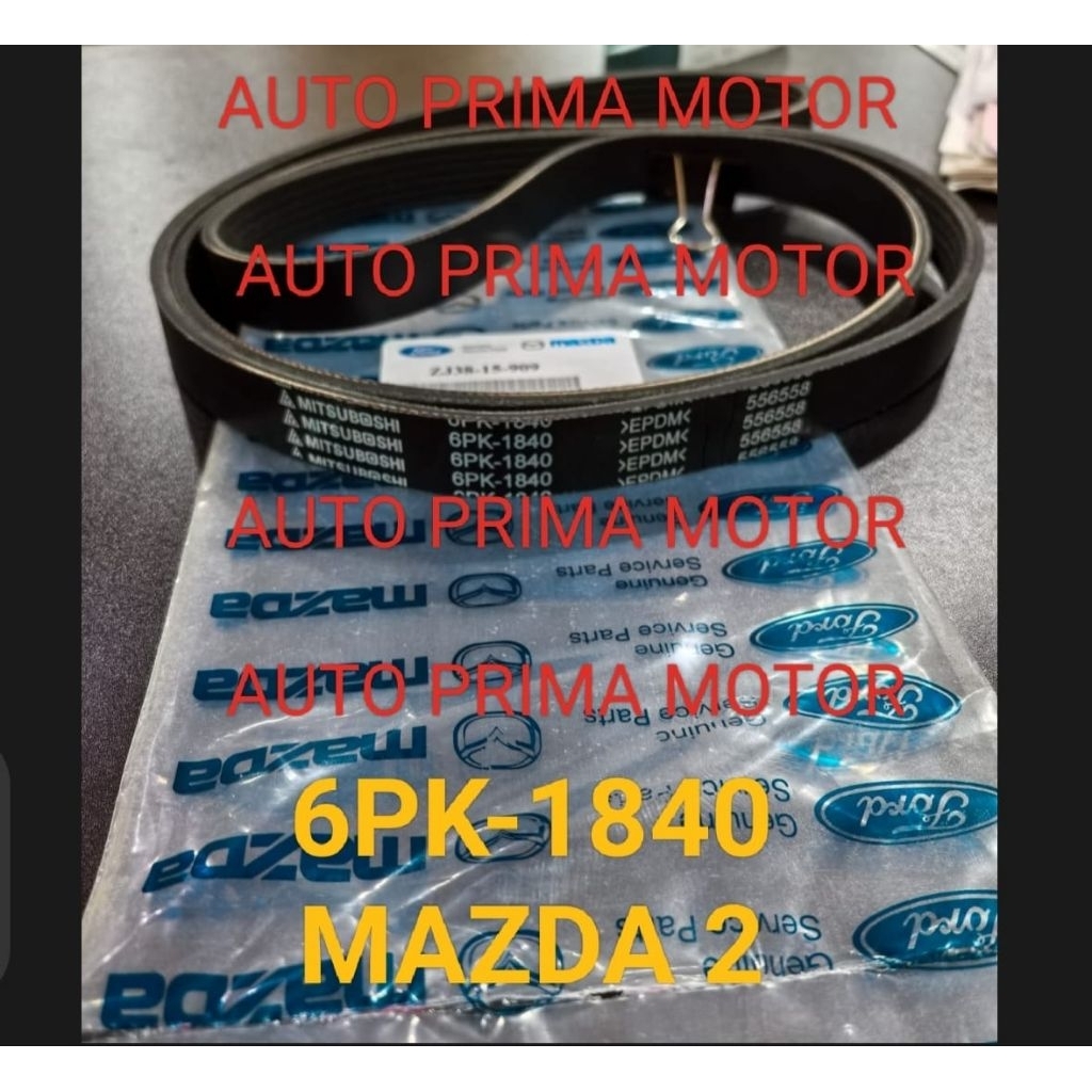 FAN VAN V BELT TALI KIPAS 6PK1840 MAZDA 2 MAZDA2 6PK-1840