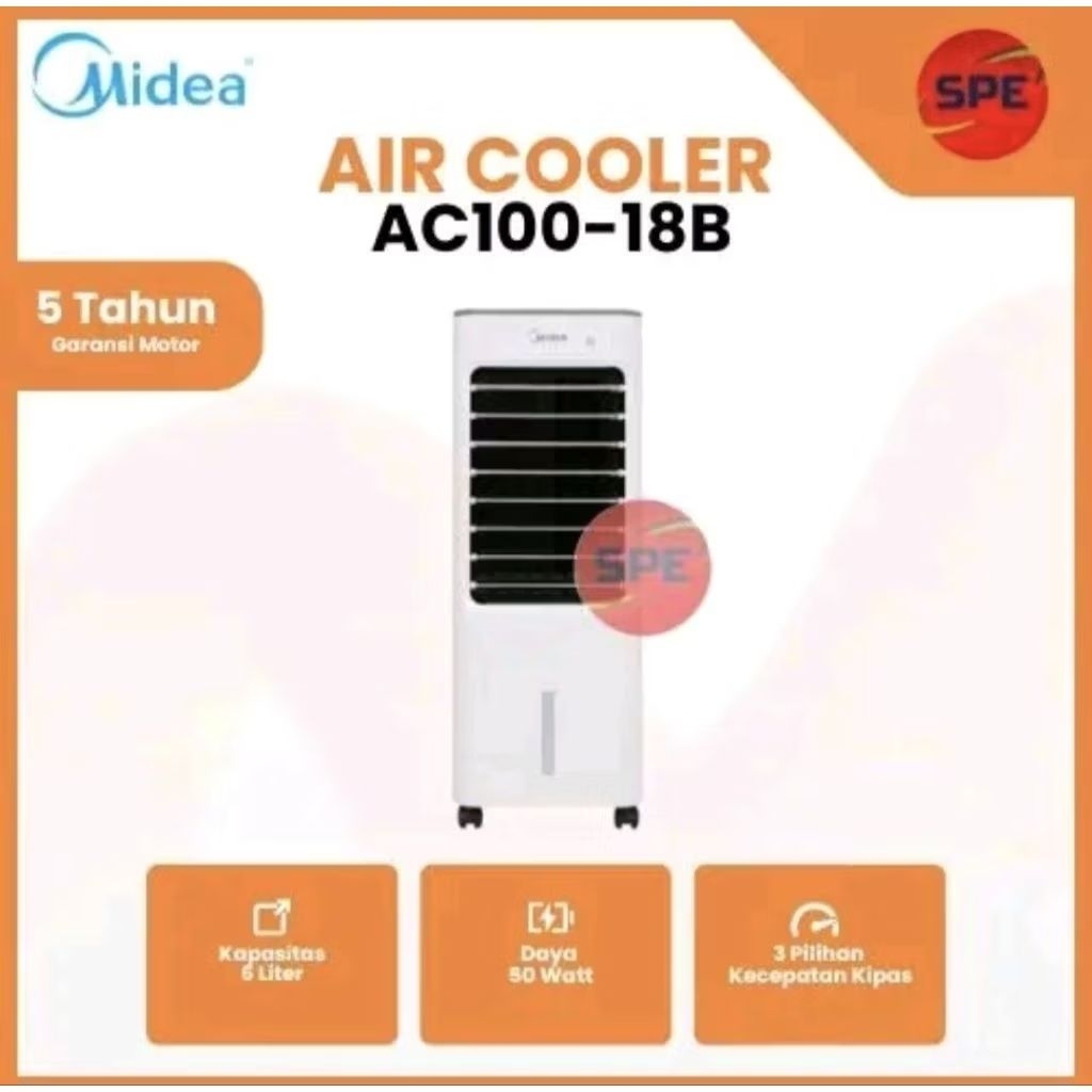 Air Cooler Midea AC100-18B / Penyejuk Udara Midea AC 100 18B