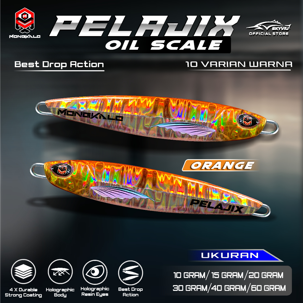 Mongkalo Pelajix Minyak noGID noMotif Candy 15 Orange