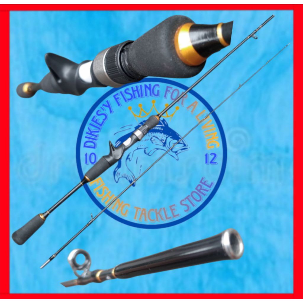 Joran pancing BC Bait casting Osprey mumy lentur kuat panjang 180cm(COD)