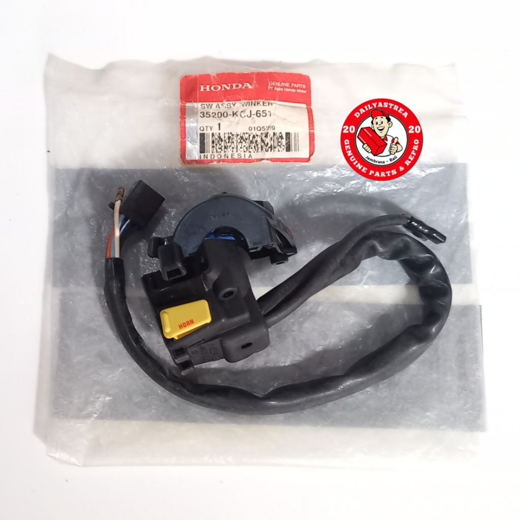 SWITCH WINKER SAKLAR SAKELAR HOLDER LAMPU KIRI HONDA TIGER REVO PECE PICEK ORIGINAL ORI AHM 35200-KC