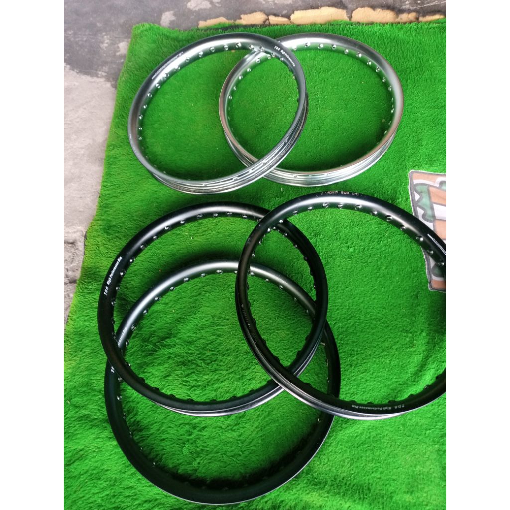velg TDR ushape 140  17 hitam titanium 1 biji setengah lingkaran TDR