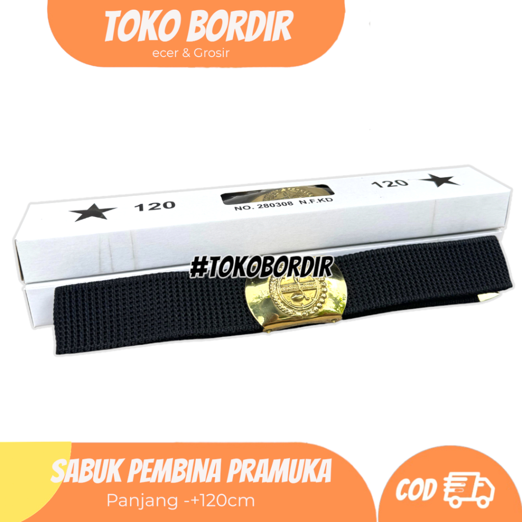 ikat pinggang pembina pramuka kuningan / sabuk pembina pramuka kuningan