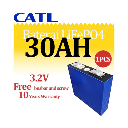 Baterai Lifepo4 3.2V 32Ah Baru 12.8V 30ah 3C 5C Paket Baterai Lithium Fosfat Sepeda Motor Surya Kend