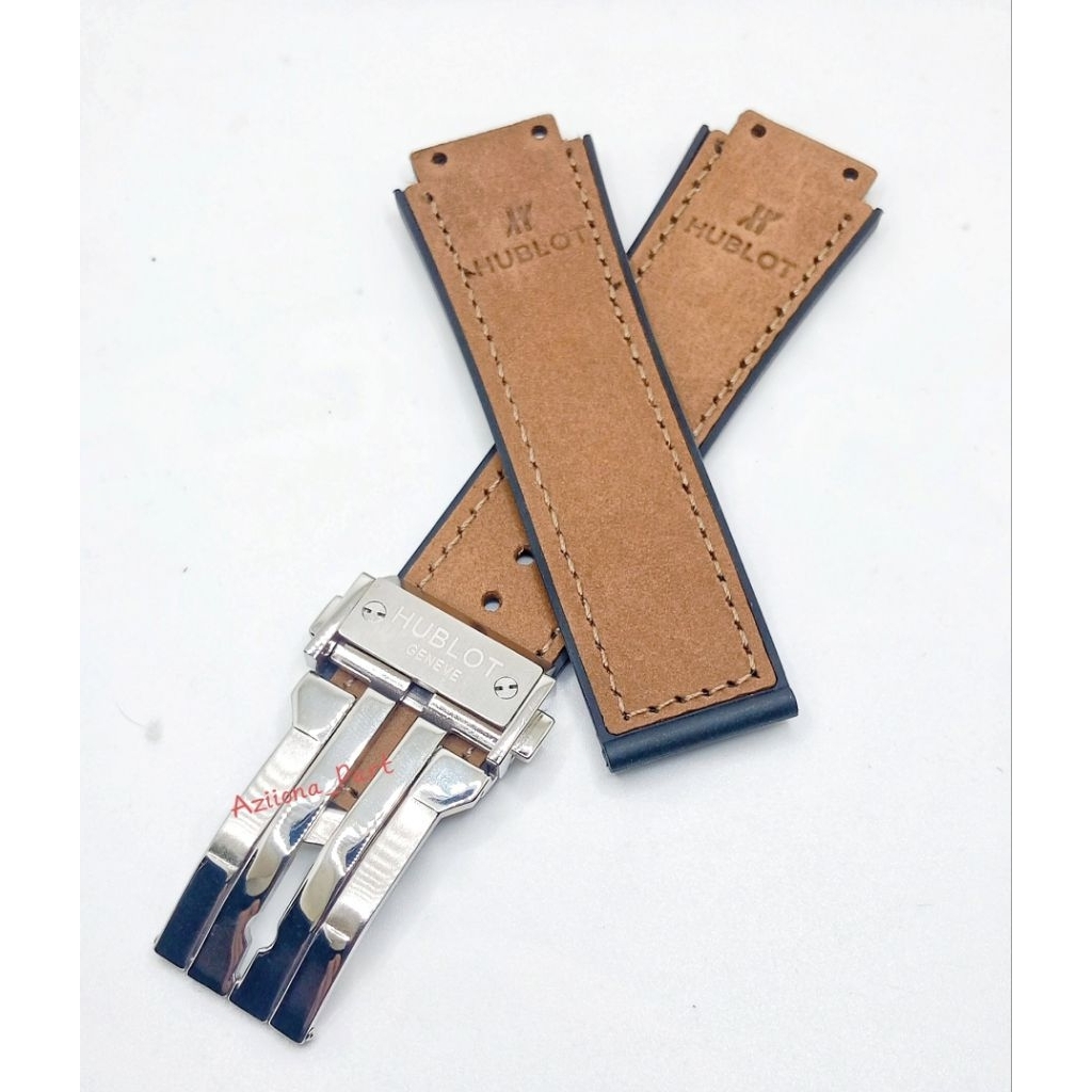 Tali Kulit High Quality For Hublot Geneve / Tali Jam Tangan Kulit Hublot Geneve Plus Buckle